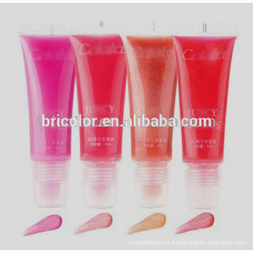 Brillo de labios con tubo suave transparente